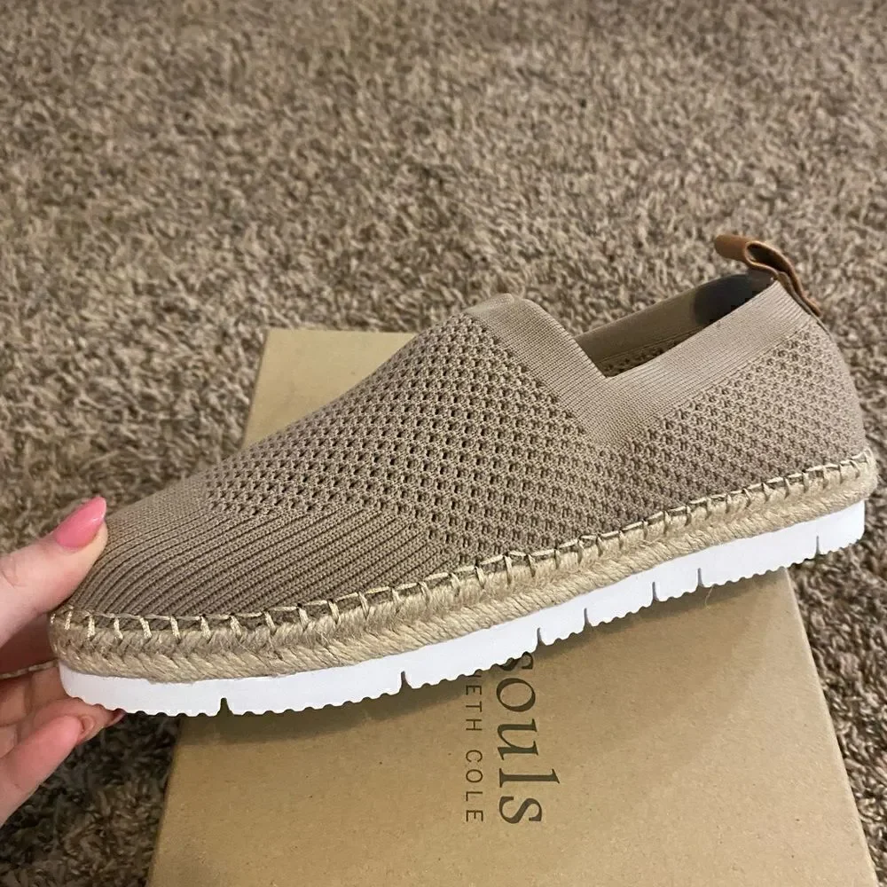 Gentle Souls by Kenneth Cole Women's Lizzy Eva Knit Espadrille Sandal NWT 7.5